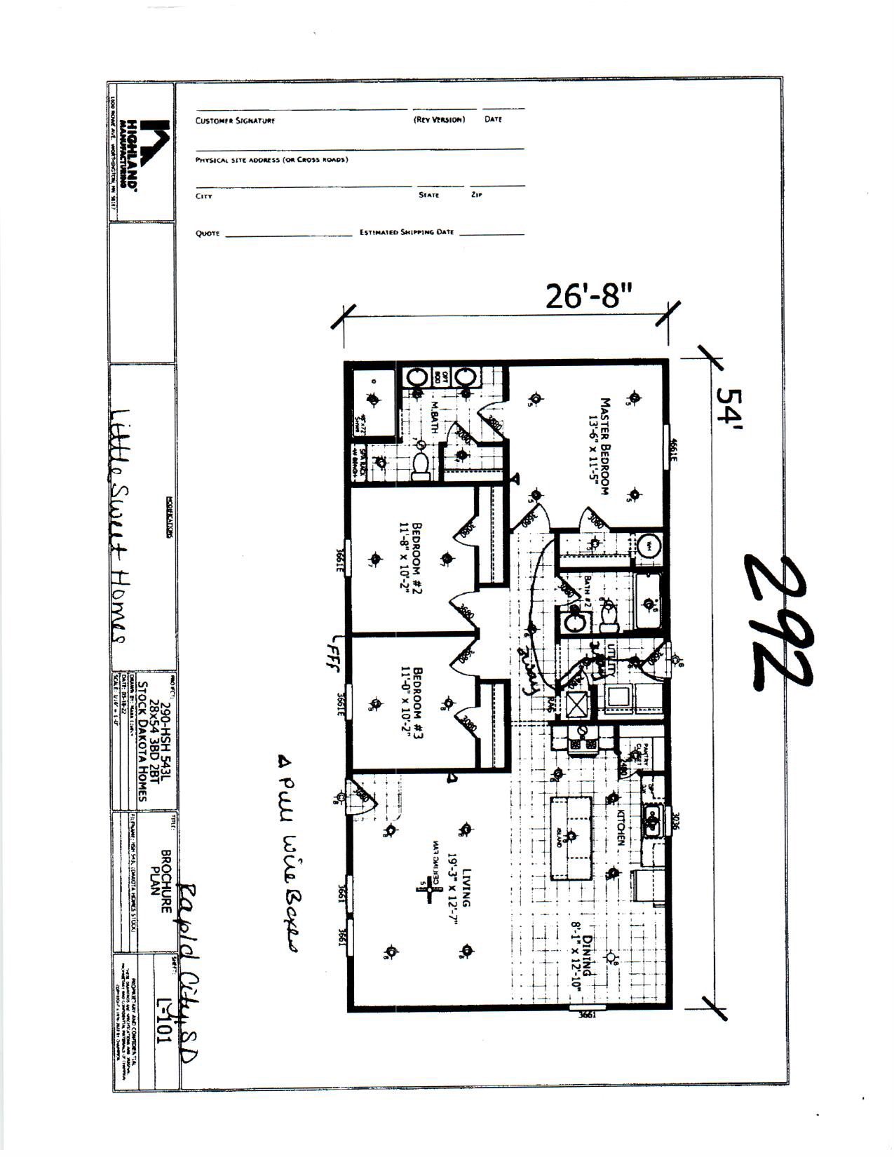 2023 Highland Signature 543L Floor Plan